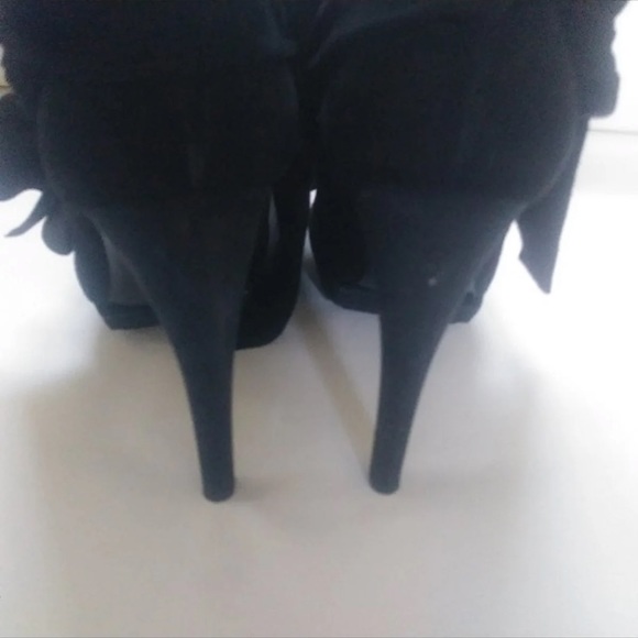 platform ankle booties with tie on the side (reposh) - Picture 4 of 5